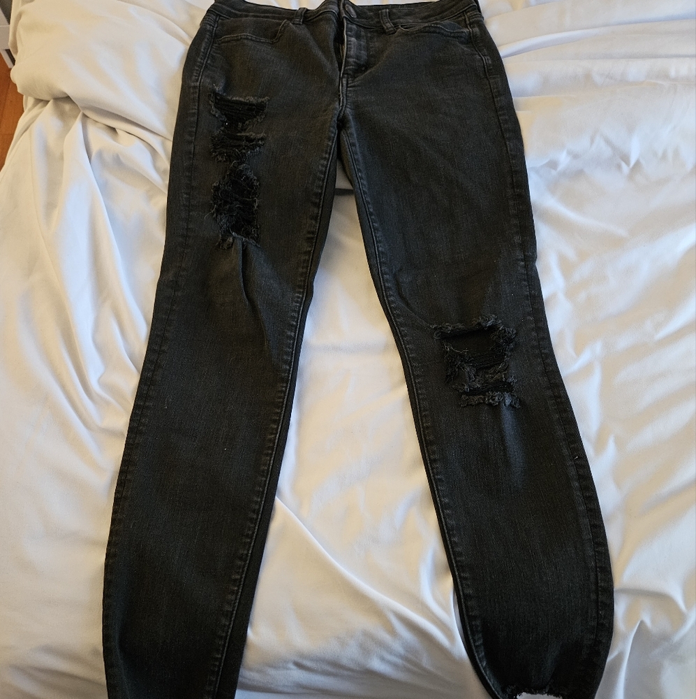 American Eagle jeans, black, 8 reg